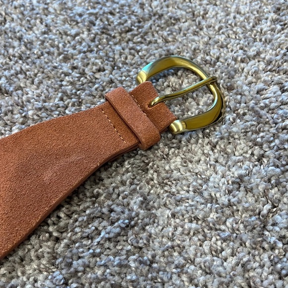 EUC Below the Belt Leather Suede Waist Belt Sz Small - Picture 2 of 3